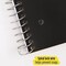 Spiral Notebook 5-Subject Wide Ruled Paper Fights Ink Bleed Water-Resistant Cover 8" x 10-1/2" 200 Sheets Black
